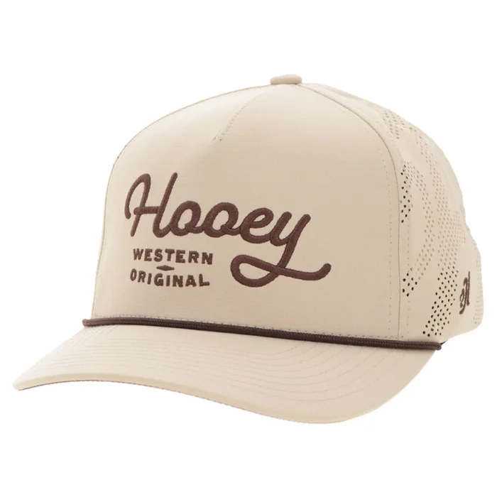 Gorra Hooey Script Crema Perforada