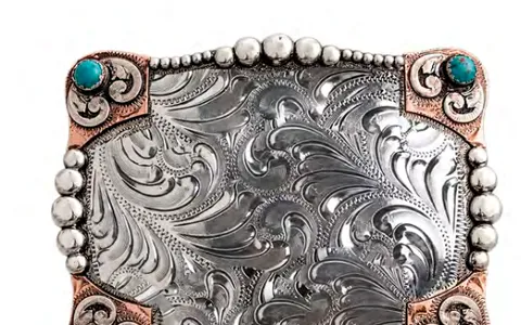 Ejemplo de hebilla grabada, modelo de catálogo 7