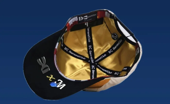 Gorra Airplane Desert: Weritocaps x Diamond Club, interior, forro Diamond Club