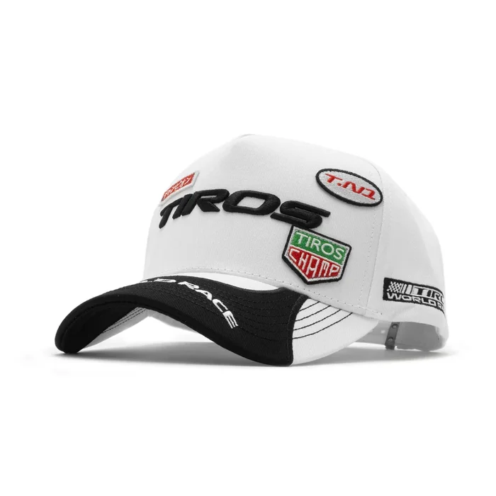 Gorra Tiros Caps - Racing White, vista lateral