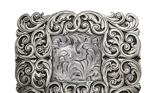Ejemplo de hebilla grabada, modelo de catálogo 25